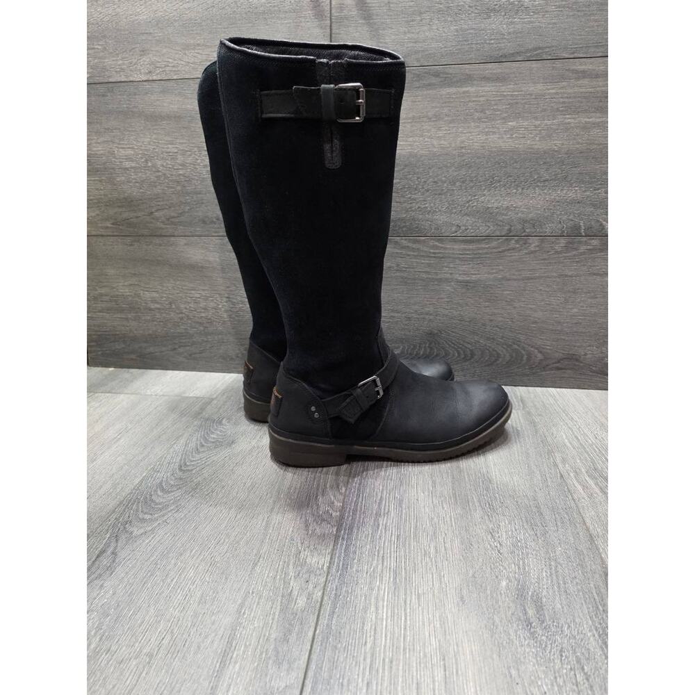 UGG Women's Thomsen Black Suede Knee-High Boots Size 9 S000048 - Picture 4 of 13